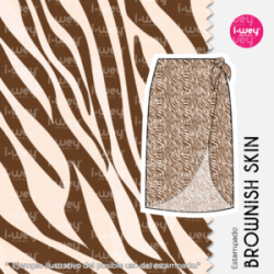 Estampado Brownish skin