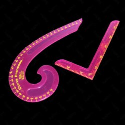 Kit de Reglas L y Curva Francesa Plásticas