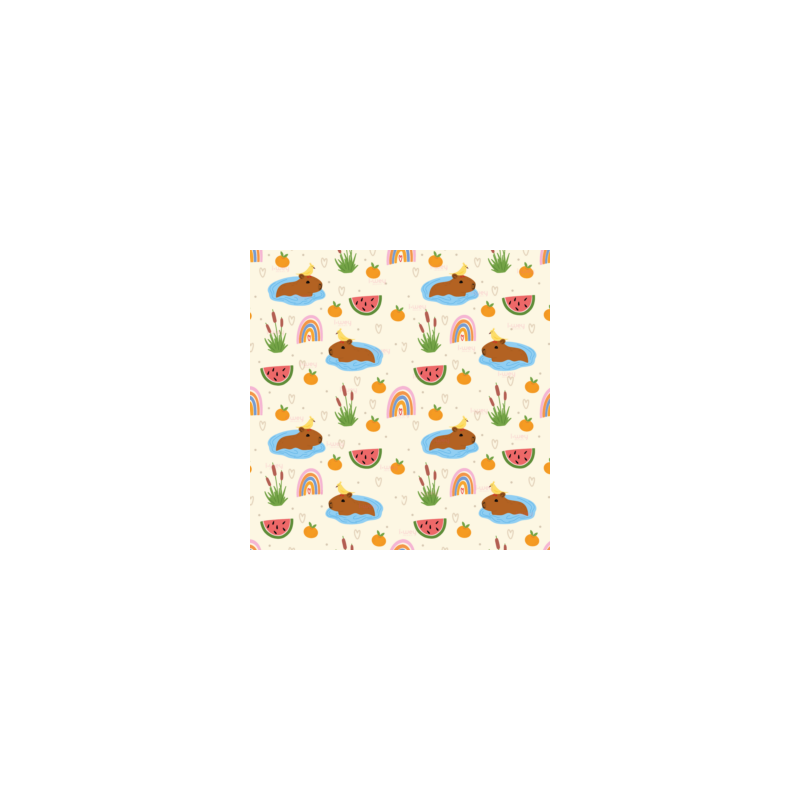 Estampado Happy Capibara