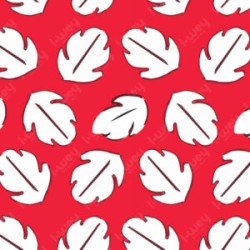 Estampado Lilo Hojas Blancas Mini