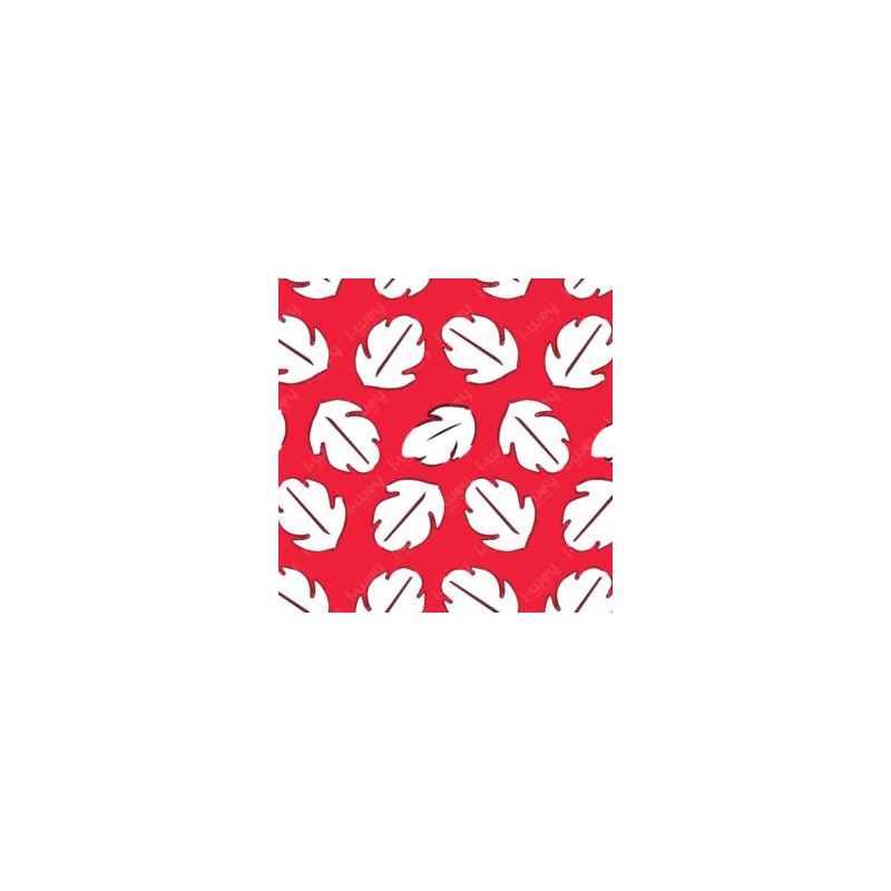 Estampado Lilo Hojas Blancas Mini