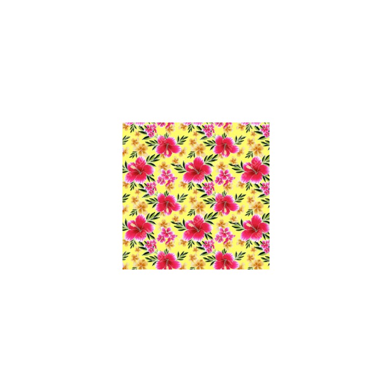 Estampado Flores Hawai Amarillo