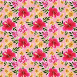 Estampado Flores Hawai Rosa