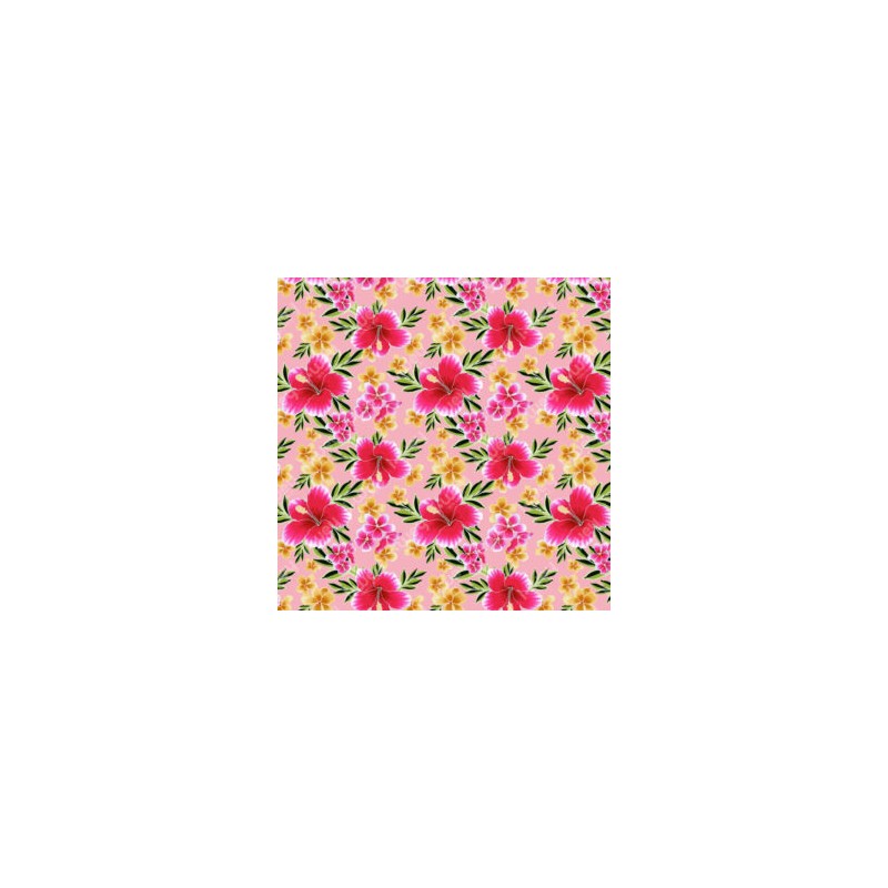 Estampado Flores Hawai Rosa